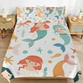 thumbnail image 2 of Ocean Cute Mermaid Bedding Sets Twin Duvet Cover 3 Piece Cute Bed Set for Boys Girls Kid, 2 of 6