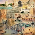 thumbnail image 2 of BRAUN Studio 12x12 White Modern Wood Framed Museum Art Print Titled - Venezia, 2 of 4