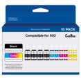 thumbnail image 1 of CEEBOO 502 Refill Ink Bottle Replacement for Epson 502 Ink Refill Bottles (Not Sublimation Ink) , 4 Black 140 mL, 2 Cyan 80 mL, 2 Magenta 80 mL, 2 Yellow, 1 of 7