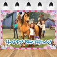 thumbnail image 1 of Decoración de fiesta de caballo con dibujo de espíritu montar a caballo, vajilla desechable, plato de papel, taza, adorno para pastel, suministros para fiesta de feliz cumpleaños para niños y niñas, 1 of 4