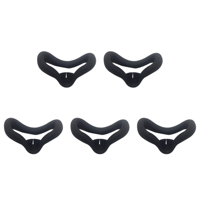 Almohadilla de silicona para cubierta facial cojín antiarañazos almohadilla para máscara para Meta Quest 3 5 uds.