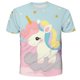 thumbnail image 1 of Verano niñas 3-14 años unicornio camiseta 3d estampado lindo dibujos animados poliéster Tops manga corta camisetas Kids6T Gao Jinjia LED, 1 of 2