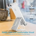 thumbnail image 5 of YouYeap Desk Cell Phone Stand Holder Aluminum Phone Dock Cradle Compatible with Switch (Silver), 5 of 7