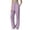 Purple, variant on Lmueinov Wide Leg Pants for Women High Waist Hollow Out Striped Tape Loose Trousers with Pocket Women Trendy 2026 Business Casual Outfits