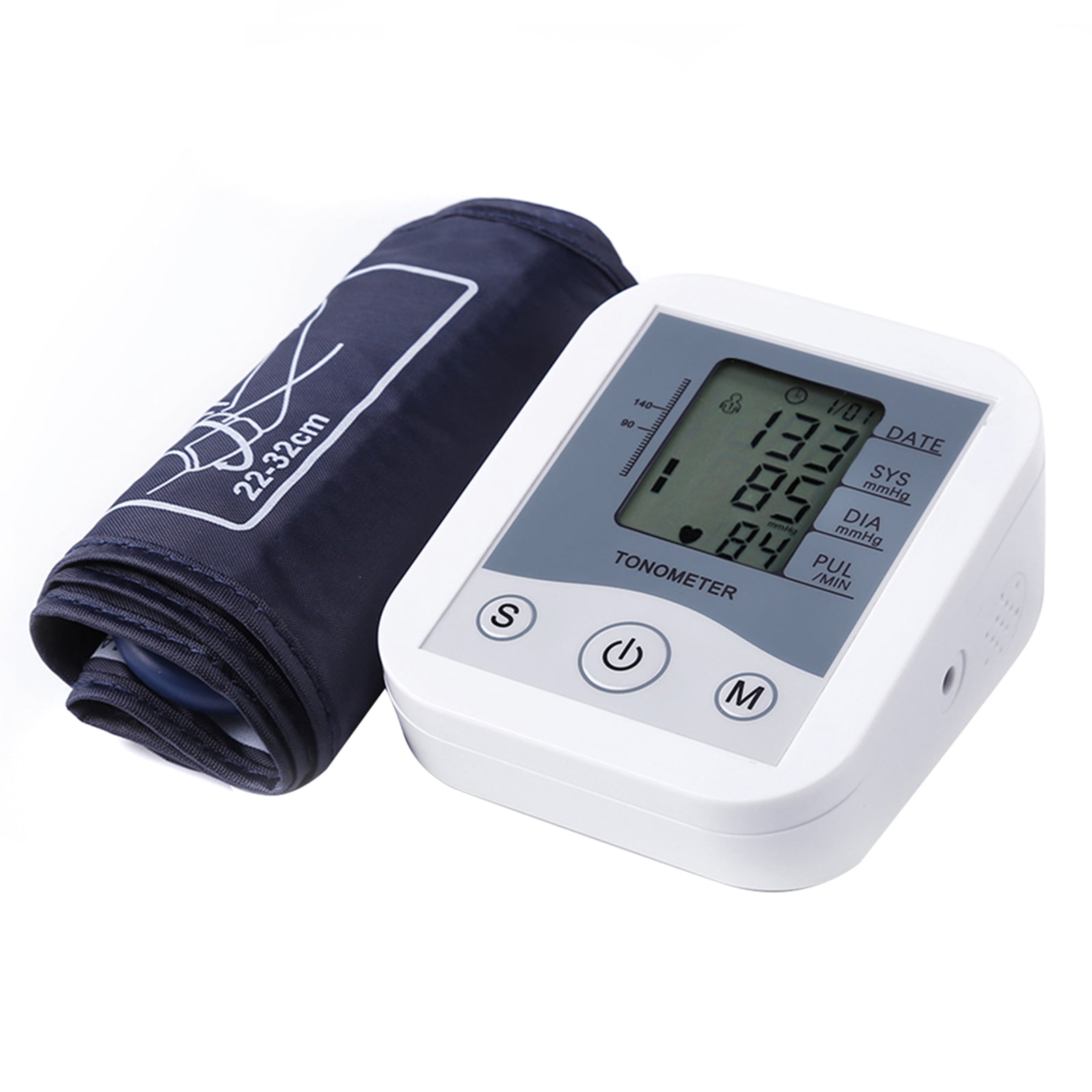 SHILEYI Auto LCD Digital Blood Pressure Monitor Upper Arm with Large Cuff, BP-C