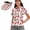 250th Anniversary Patriotic Star, variant on Orange Polka Dots Women's Golf Shirt and Sun Visor Hat Set Short Sleeve Collared Shirt Tank Shirt Moisture Wicking Fabric Adjustable UV Protection Sun Visor for Golf Tennis