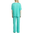 thumbnail image 2 of N Natori womens  2pc Congo Pajama Pant Set, s, Blue, 2 of 3