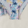 thumbnail image 6 of Wancir 3pcs Set Women Bikini with Cover Up Swimsuit Floral Print Bottom Knotted Front Top High Waisted Swimwear, 6 of 9