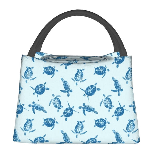 Fotbe Turtle Bolsa Térmica Portátil con Estampado, Bolsa de Entrega de Alimentos Aislada, Bolsa Reutilizable de Gran Capacidad para Comidas y Supermercado