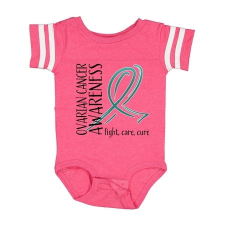 

Inktastic Ovarian Cancer Awareness- Fight Care Cure Gift Baby Boy or Baby Girl Bodysuit