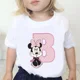 thumbnail image 4 of Camisetas de algodón para niños de Minnie, combinación de letras de la A a la Z, ropa de dibujos animados de Disney Kawaii, camisetas casuales para niños y niñas, 4 of 5