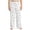 White, variant on Halloween Pajama Pants for Women, Ghost Moon Star Print, Drawstring Straight Leg Lounge Sleep Pants