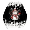 thumbnail image 7 of Towmus Plus Size Christmas Sweatshirts for Women Cute Snowman Graphic Holiday Tops Fall Long Sleeve Casual Pullover Top, 7 of 7