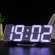 thumbnail image 3 of Control remoto digital 3D inalámbrico RGB Reloj de alarma USB Tiempo / Temperatura / Visualización d Tomshoo Blanco, 3 of 7