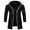 Black, variant on Faithtur Men’s Hoodie Long Cardigan Jacket Slim Fit Open Front Hooded Cloak Coat Fall Winter Clothes
