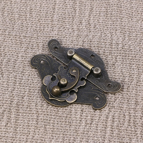 LEORX Bronze Latch for Box Decorative Latch Hasp Lock Closure for Cabinet 1Set