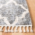 thumbnail image 3 of SAFAVIEH Berber Fringe Apache Geometric Shag Area Rug, Gray/Cream, 5'3" x 7'6", 3 of 10