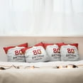 thumbnail image 4 of Ambesonne Abstract Throw Pillow Cover 4 Pack, Birthday Party Invite, 20", Multicolor, 4 of 5