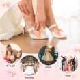 thumbnail image 5 of 2-Pack Bow Shoe Clips, Satin Elegant Detachable Buckle Bridal Heels Accessories with Pearl Rhinestone for Wedding, 5 of 5
