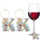 thumbnail image 1 of Etiquetas Anillo para Adorno Hugtrwg con Dibujo Diamante 2 Uds. dijes copa vino, 1 of 9