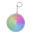 thumbnail image 1 of Porte-Clés porte-clés Double Impression Expressions Riches Mots Surface Lisse Suspendu Portable Décorer Couleurs Vives Sentiments Roue Double Face Porte-Clés Sac Décor, 1 of 6
