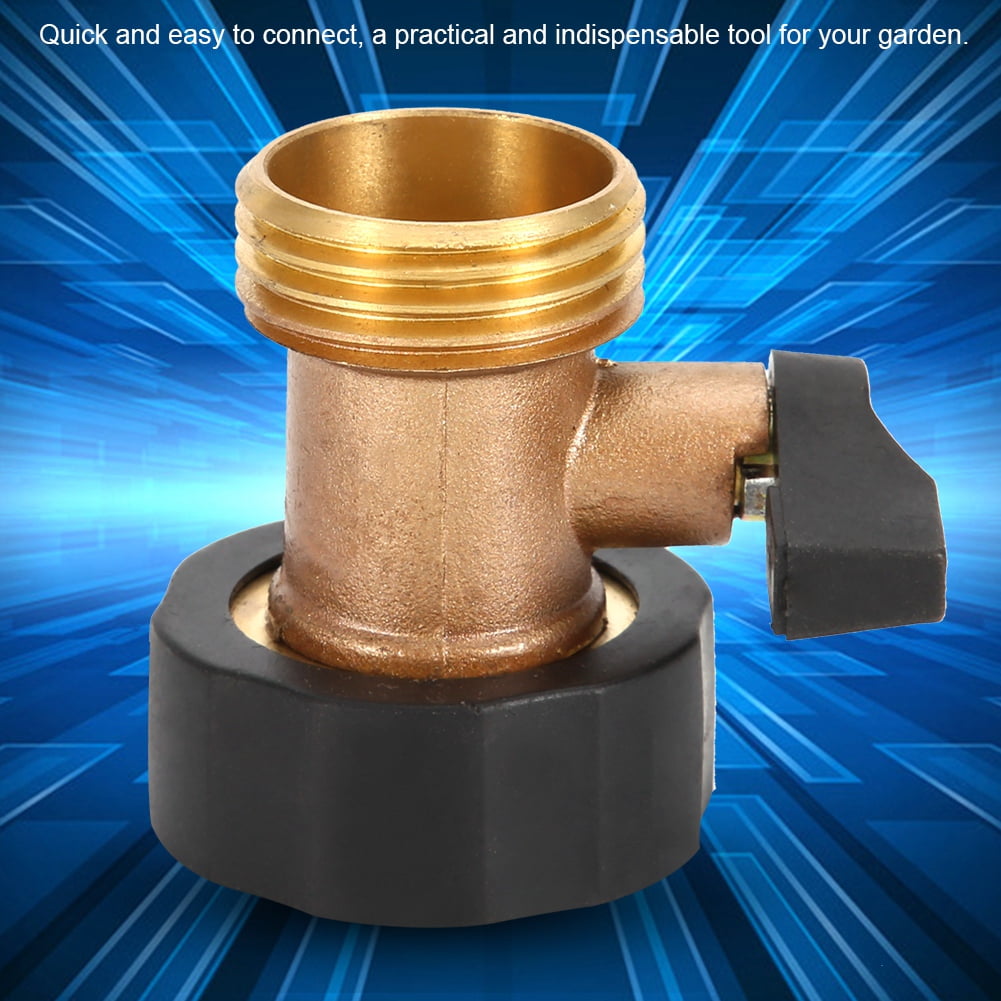 YLSHRF 3/4 DN20 Brass Straight Single Pass Ball Valve Hose Connector for Garden Use, Ball Valve