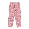 thumbnail image 5 of Naloa Rose Flowers Print Women’s Ultra-Soft Comfy Pajama Lounge Pants with Pockets & Drawstring, 5 of 8