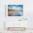 thumbnail image 2 of From the Pier - Oceanside California Photography Beach Coast Palm Tree Ocean Surf Summer Tropical White Framed Wall Art Print 11 x 14 inches, 2 of 3