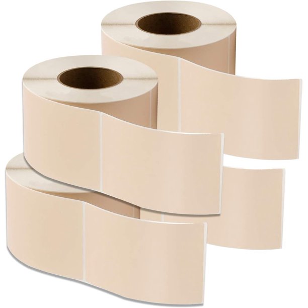 AMZ Supply 4000 Pack of Thermal Transfer Brown Labels 4" x 6" Thermal