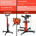 thumbnail image 5 of PRIJESSE Transmission Jack 3/4 Ton Hydraulic 1660 LBS High Lift Floor Jack Stand Red, 5 of 8