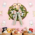 thumbnail image 5 of Nkmbld Spring Wreath for Front Door, Easter Bunny Wreath Easter Door Hangers for Indoor Outdoor Home Farmhouse Table Mantel Window Wall Decor, 5 of 9