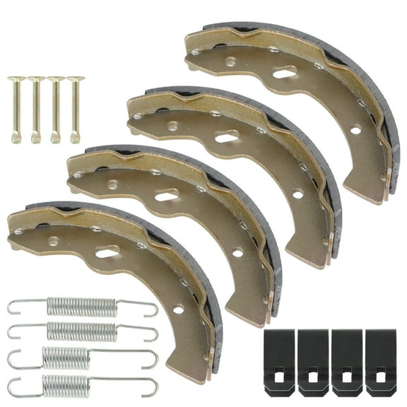 Genrics G1 G2 G3 G5 G8 Golf Cart Brake Shoes & Spring Kit Replacement for Club Car Yamaha