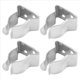 thumbnail image 2 of 4 Piezas de Gancho de Barco de Acero Inoxidable Soporte de Abrazadera de Resorte PequeñO Soportes de Remos de Barco Clip de Resorte Marino Clip de Soporte Plateado, 2 of 9