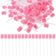 thumbnail image 1 of 200PCS Disposable Oral Care Sponge Swab Tooth Cleaning Mouth Swabs (Pink), 1 of 4