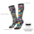 thumbnail image 6 of Fotbe Colorful Carp Streamer print Women's Men's Novelty Crew Socks Cotton Socks Knee High Socks for Walking,Running,Nurses,Pregnancy, 6 of 8