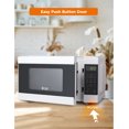 thumbnail image 2 of COMMERCIAL CHEF 0.9 Cu Ft Microwave with 10 Power Levels, Push Button and Child Lock, 900 Watt Microwave with Digital Controls, Countertop Microwave with Timer and Quick-Touch Menu, White, 2 of 7