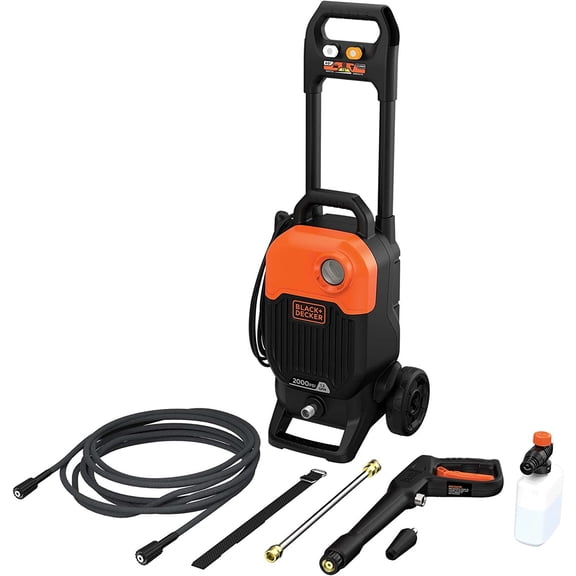 BLACK DECKER Electric Cold Water Pressure Washer, 2,000 MAX PSI, 1.2 GPM BEPW2000