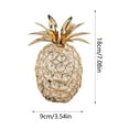 thumbnail image 3 of Costeam Xmas Table Decor Pineapple Table Centerpiece Decor Handmade Crystal Hollow Fruit Ornament Decor Home Party Camping Wedding Festival Bar Decor (Gold), 3 of 8