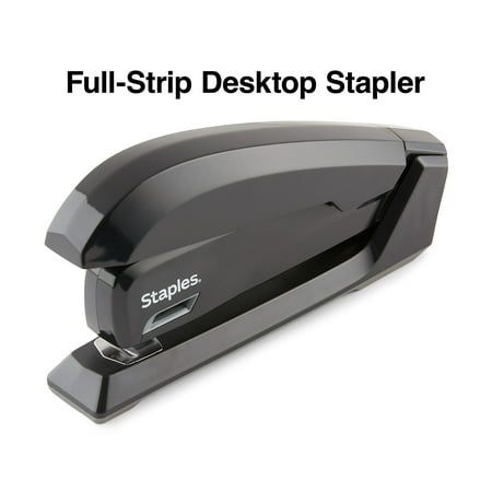 Staples One-Touch Desktop Stapler Full-Strip Capacity Black (44436) 1798848 3 pack 