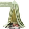thumbnail image 2 of Bed Canopy for Girls, Soft Princess Canopy for Girls Bed, Dreamy Decor Frills Bed Canopies for Kids Room, Hanging Canopy Bedding Drapes Toddler Reading Nook Play Tent, 2 of 5