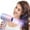 B, variant on Dongrere Travel Hair Dryer Lightweight Wireless Blow-dryer with 3 Heat Settings for Home and Outings