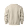 thumbnail image 4 of OIOLOYJM Sweatshirts for Men Long Sleeve Casual Crew Neck Relaxed Fit Workout Sweatshirts Vintage Classic Soft Comfortable Tops Beige L, 4 of 4