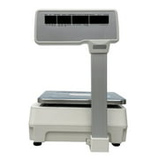 EQCOTWEA Digital Price Computing Scale Four-window Pole Double-Sided LCD Display 30kg/66lbs