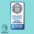 thumbnail image 2 of Brilliant Soft Toothbrush for Adults - With Over 14,000 360 Degree Micro-Fine, Rounded-Tip Bristles for Easy & Effective Cleaning, Red-Clear-Blue, 3 Count, 2 of 10