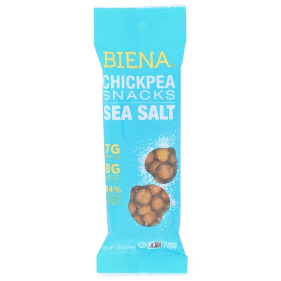 (10 Pack)Biena Sea Salt Chickpea Snacks, 1.2 oz.