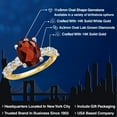 thumbnail image 2 of Gem Stone King 14K Two Tone Gold Red Garnet and Lab Grown Diamond Engagement Ring for Women | 4.55 Cttw | Oval 11X9MM | Gemstone January Birthstone | Size 7, 2 of 6