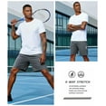 thumbnail image 6 of Men's Running Athletic Shorts with Zipper Pockets Mesh Quick Dry Workout Gym Shorts for Men Tennis Basketball Hiking, 6 of 9