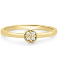 thumbnail image 4 of SuperJeweler 4 Diamond Promise Pave Ring in Yellow Gold for Women, 4 of 6
