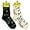 Black White, variant on FOOZY'S Adult Socks - Volleyball, Set of 2