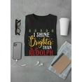 thumbnail image 3 of Shine Brighter Than Rudolph T-Shirt Men -Smartprints Designs, Male Large, 3 of 4